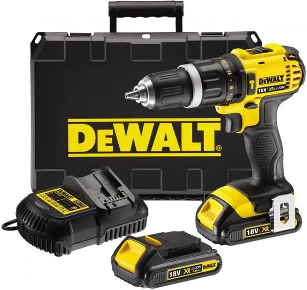 dewalt trapano avvitatore con perc.2 batt.18v litio 1,5ah