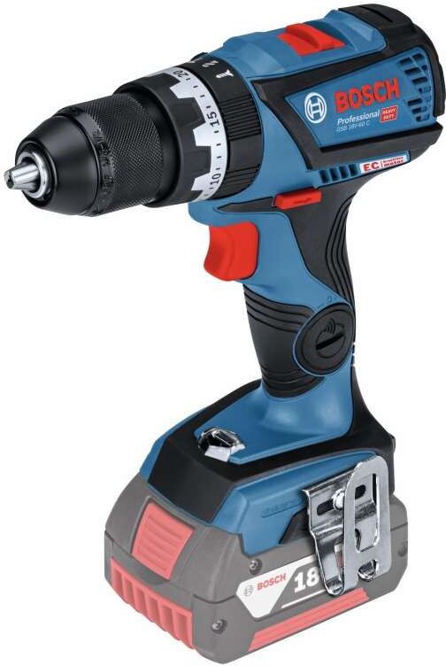 bosch - trapano avvitatore a percussione 18 v li-ion Ø 38 mm senza batteria e caricatore - gsb 18v-60 c