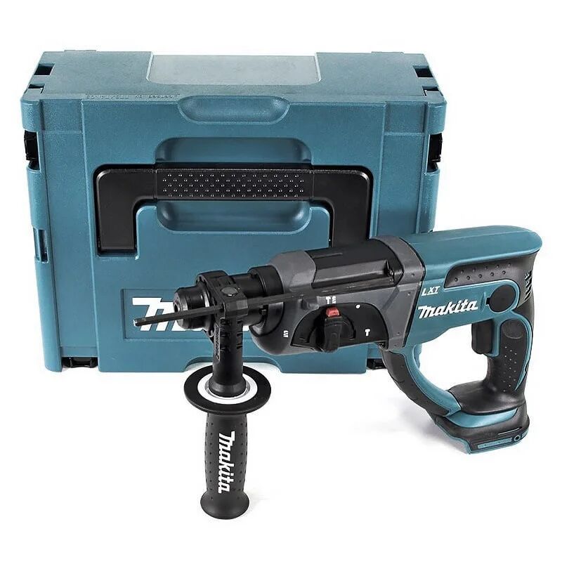 makita trapano a percussione a batteria sds-plus - 18 v li-ion - 20 mm - senza batteria - mak pack