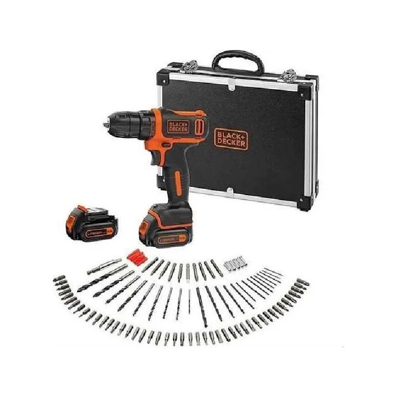 generico black & decker bdcdd12bafc-qw trapano avvitatore a batteria cordless 10,8 v 1,5 ah velocità 550 rpm