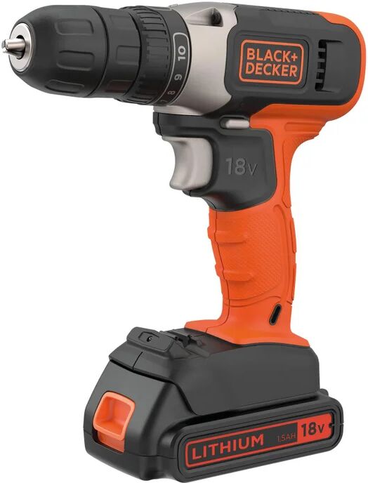 Black & Decker Trapano avvitatore  BL186K-QW 18 V, 1.5 Ah, 1 batteria