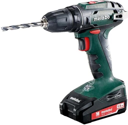 Metabo Drill batteria BS 18   2x batteria 1,5 Ah nella valigia