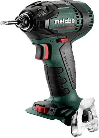 Metabo Avvitatore a impulsi 18 V SSD 18 LTX 200 BL - Pick+Mix (senza batteria), custodia x