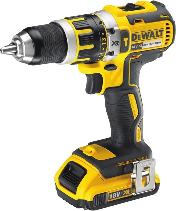 DeWalt Trapano avvitatore a batteria DCD795D2 18 V, 2 Ah, 2 batterie con valigetta