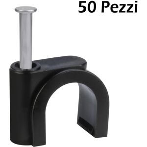 Leroy Merlin Fissacavi PP0660.1Q Ø 6 mm nero 50 pezzi