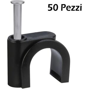 Leroy Merlin Fissacavi PP0664.1Q Ø 8 mm nero 50 pezzi