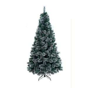 Leroy Merlin Albero di Natale artificiale innevato New Cortina verde H 240 cm x Ø 134 cm