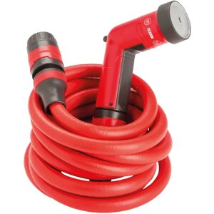 FITT YOYO 10 m, Tubo Acqua da Giardino Estensibile per Irrigazione con Pistola Multigetto, Rosso