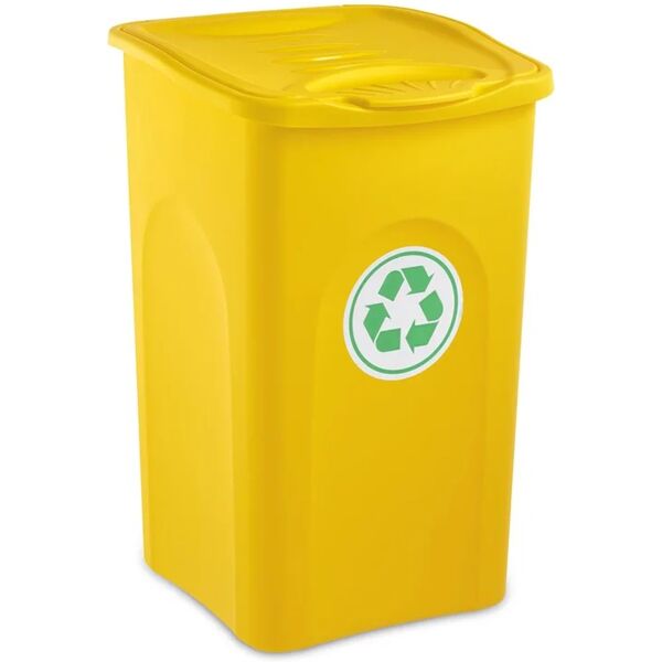 stefanplast pattumiera begreen  manuale giallo 50 l