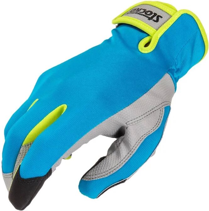 stocker guanto  da giardino touch blu in poliestere tg 8 1 paia