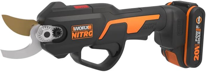 worx cesoie potatura a batteria da giardino wg330e , 20v, 1 batteria inclusa