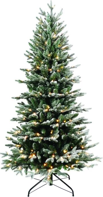 leroy merlin albero di natale artificiale john snow verde con illuminazione h 210 cm x Ø 96 cm