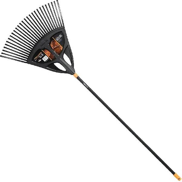 fiskars 1015645 scopa per foglie da giardino esterni lunghezza 173 cm con manico in alluminio