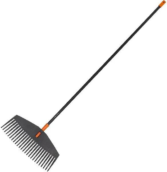 Fiskars 1003465 Scopa da Giardino Esterni Denti Flessibili Larghezza 170 cm Manico in Alluminio