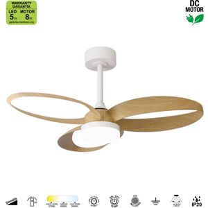 MANTRA Ventilatore da soffitto INIFNITY, marrone, Ø 92.6 cm, CCT, dimmerabile,