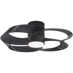 MANTRA Ventilatore da soffitto ROSE, nero, Ø 65 cm, CCT, dimmerabile,