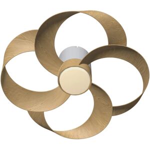 MANTRA Ventilatore da soffitto ROSE, marrone, Ø 65 cm, CCT, dimmerabile,