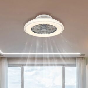 Globo Ventilatore da soffitto CORUSSO, trasparente, Ø 50 cm, dimmerabile,