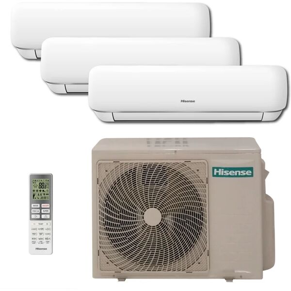 hisense condizionatore a muro multisplit  mini apple pro 9 + 9 + 12 btu classe a++