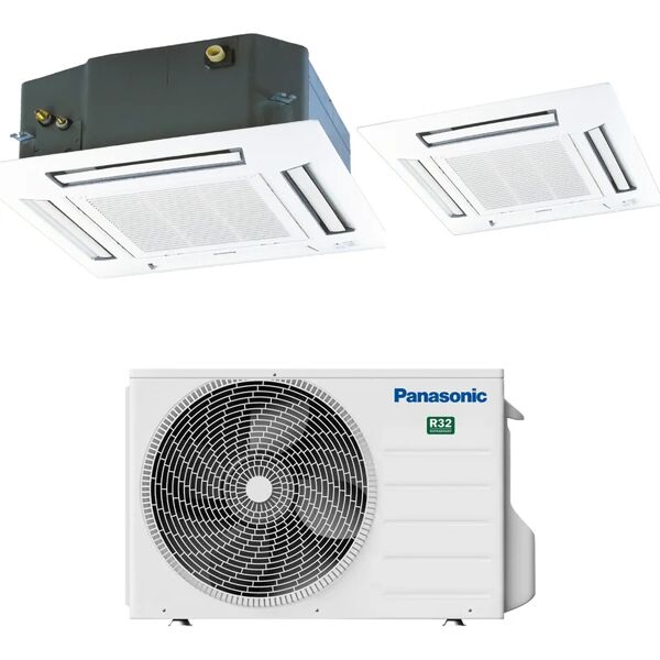 panasonic condizionatore a muro monosplit  cassetta 60x60 12000btu 12000 btu classe a++