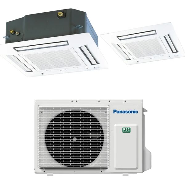 panasonic condizionatore a muro monosplit  cassetta 60x60 18000btu 18000 btu classe a++