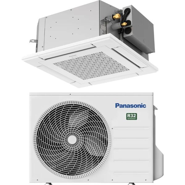 panasonic condizionatore a muro monosplit  mono a cassetta 60x60 18000 btu nanoex 18000 btu classe a++