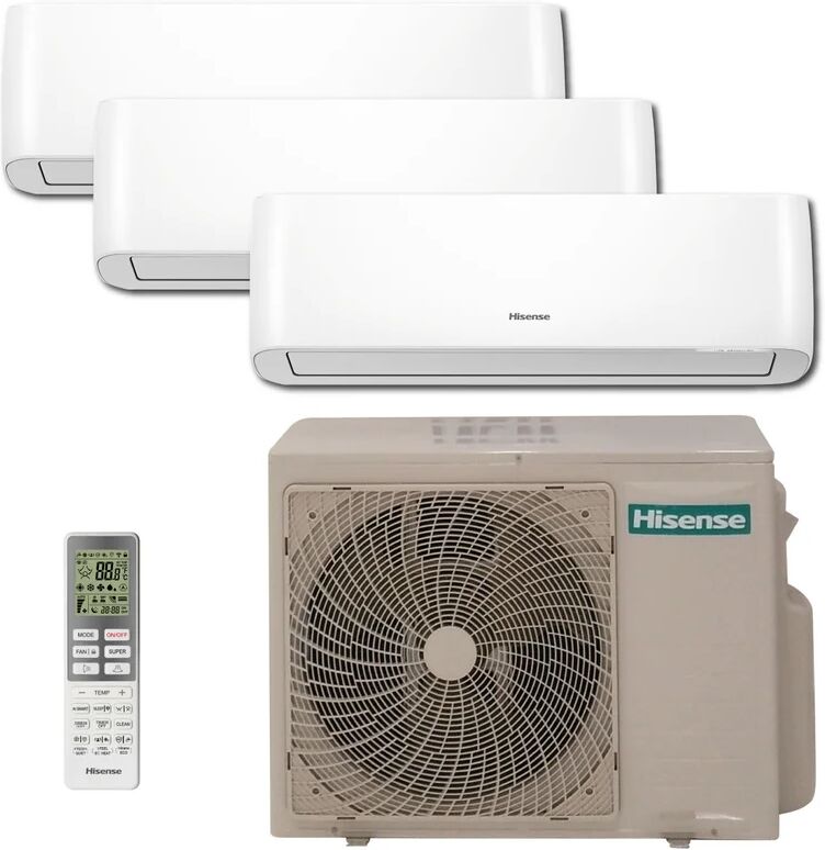 hisense condizionatore a muro multisplit  energy pro 9 + 9 + 12 btu classe a++