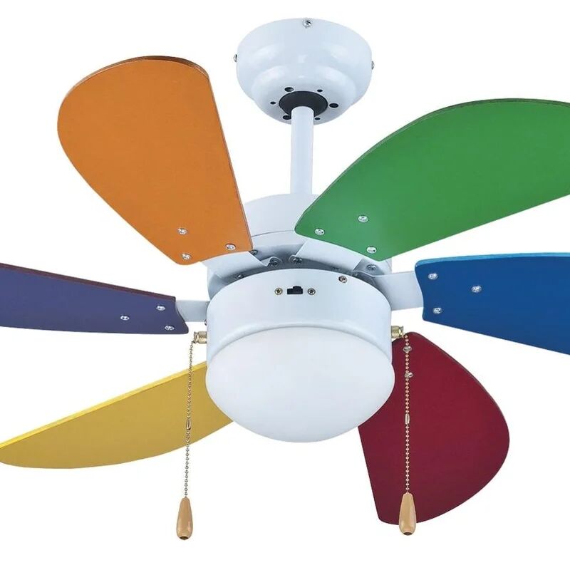 zephir ventilatore da soffitto periugia, multicolore, d. 92 cm