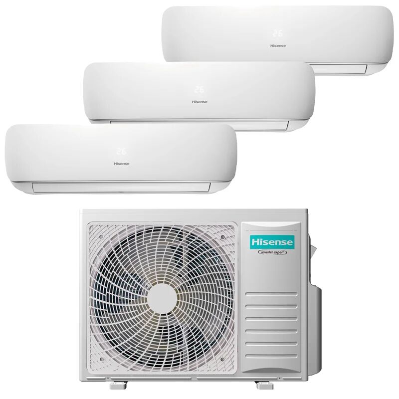 hisense condizionatore a muro multisplit  trial apple pie 6.2kw 12+12+9 btu classe a++