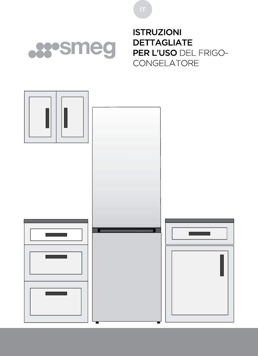 smeg frigorifero combinato libera installazione  fc18xdne, apertura reversibile