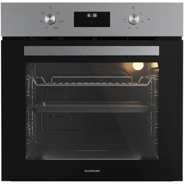 silverline forno da incasso elettrico multifunzione ventilato   bo6502 pulizia vapore