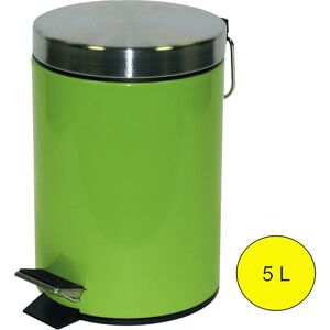 MSV Bidone metallico a pedale 5l verde