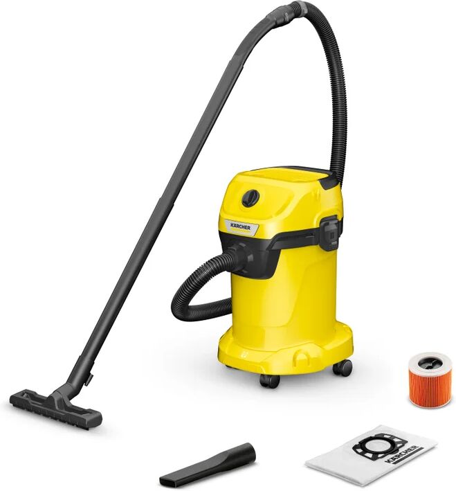 karcher aspiratore solidi e liquidi  wd 3 v-19/4/20 aspirazione 20 kpa 19 l 1000 w