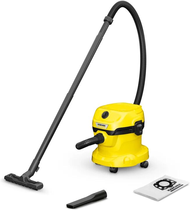 karcher aspiratore solidi e liquidi  wd 2 plus v-12/4/18 (yyy) *eu aspirazione 0.0 kpa 12.0 l 1000.0 w