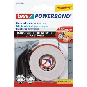 Tesa Nastro adesivo,  Powerbond® ultra forte, biadesivo per fissaggio, 19 mm, 1.5 mt