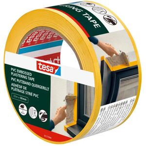 Tesa Nastro per mascheratura  Goffrato Plastering Tape intonacatura 33 m x 50 mm multisuperficie