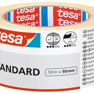 Tesa Nastro per mascheratura  Standard 50 m x 50 mm multisuperficie