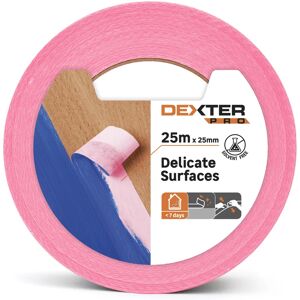 DEXTER Nastro per mascheratura  25 m x 25 mm superfici delicate