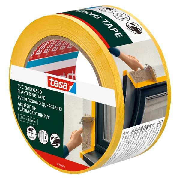 tesa nastro per mascheratura  goffrato plastering tape intonacatura 33 m x 50 mm multisuperficie