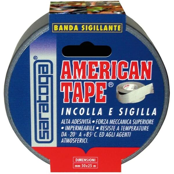 saratoga nastro adesivo,  american tape, impermeabile, 50 mm, 25 mt