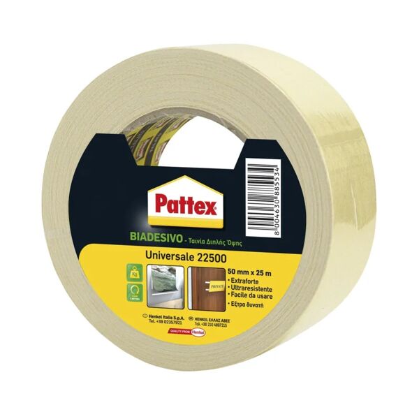 pattex nastro adesivo,  universale, 50 mm, 25 mt