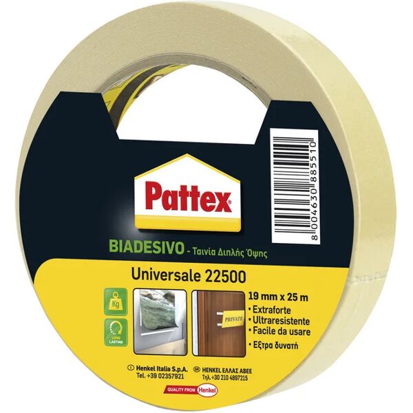 pattex nastro adesivo,  universale, 19 mm, 25 mt