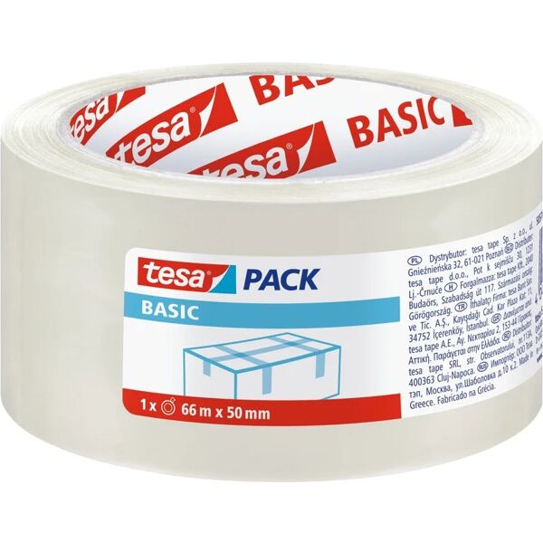 tesa nastro adesivo,  pack® basic per imballaggio, 50 mm, 66 mt