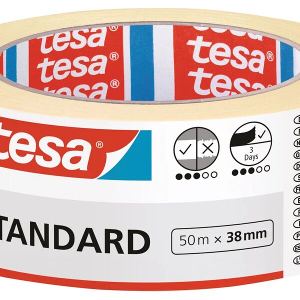 tesa nastro per mascheratura  standard 50 m x 38 mm multisuperficie