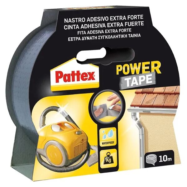 henkel pattex nastro adesivo power tape - mm.50h. in rotoli da mt.5 colore bianco