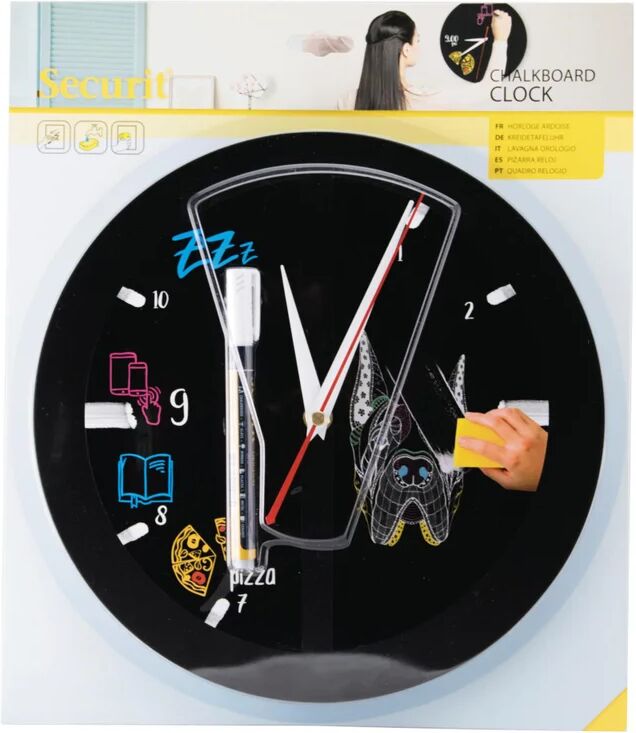 leroy merlin lavagna clock nero 29x29 cm