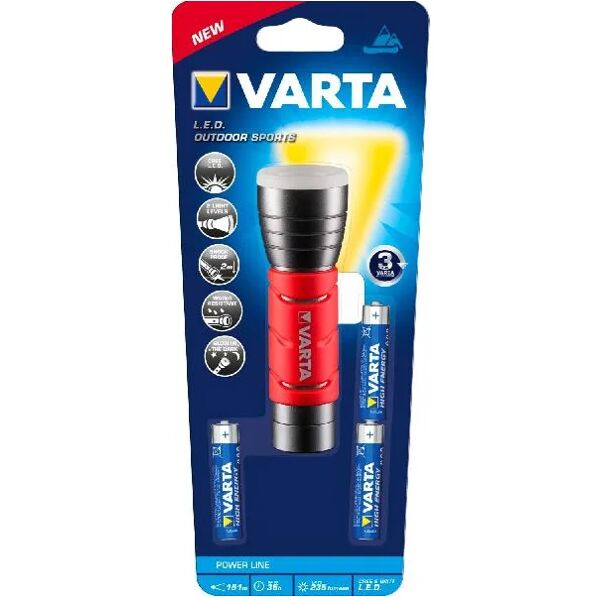 varta 17627 torcia 5w led outdoor sports 3aaa torcia 5w led outdoor sports 3aaa - 17627