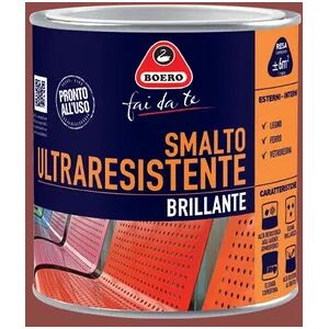 BOERO FAI DA TE Vernice da esterno  Ultraresistente marrone lucido, 2 l