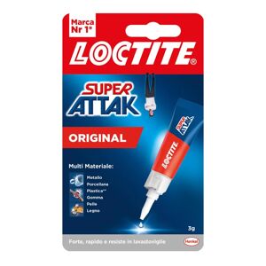 Loctite Colla in cianoacrilato per cuoio, plastica, ceramica, legno, metallo  24 Pezzi Blister 3g