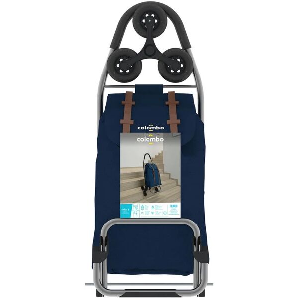 leroy merlin trolley spesa con ruote blu